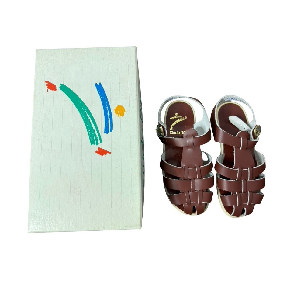 Vintage Stride Rite‎ Brown Fisherman Sandals size 11 1/2 M new